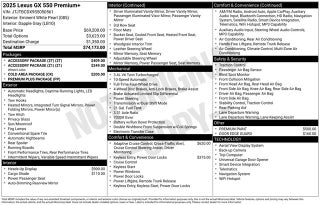 2025 Lexus GX 550 Premium+