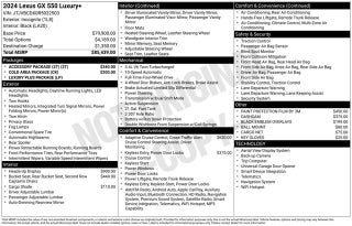 2024 Lexus GX 550 Luxury+