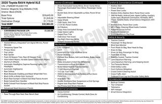 2020 Toyota RAV4 Hybrid XLE