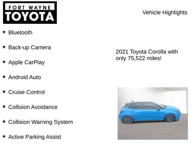 2021 Toyota Corolla Hatchback XSE