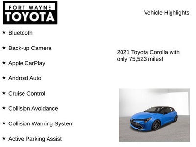 2021 Toyota Corolla Hatchback XSE