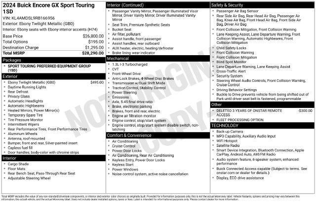 2024 Buick Encore GX Sport Touring