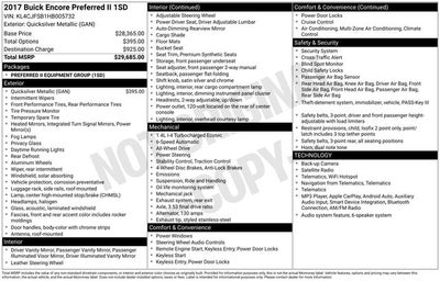 2017 Buick Encore Preferred II