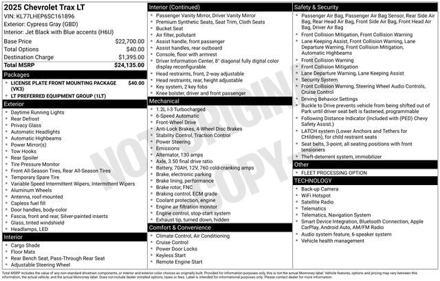 2025 Chevrolet Trax LT
