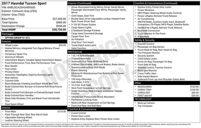 2017 Hyundai Tucson Sport