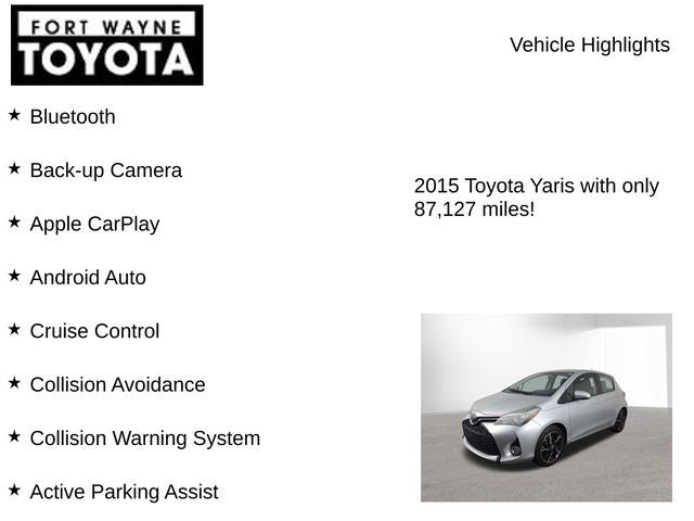 2015 Toyota Yaris SE