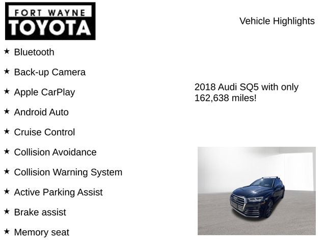 2018 Audi SQ5 3.0T Prestige quattro