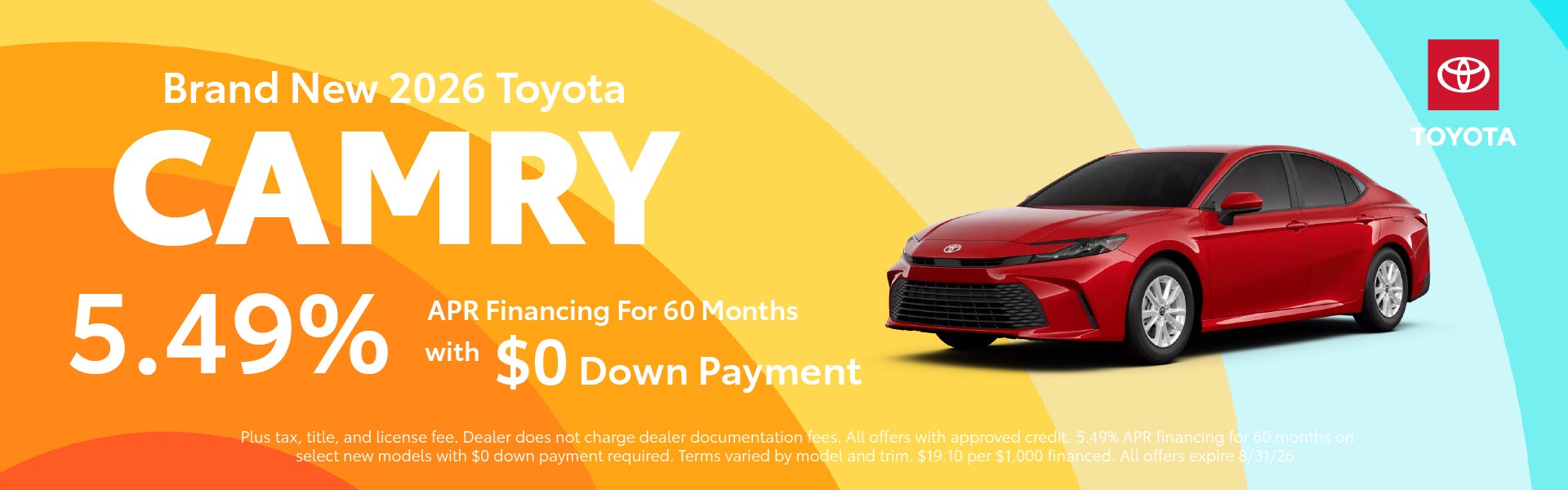 Brand New 2026 Toyota CAMRY