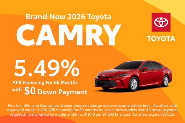 Brand New 2026 Toyota CAMRY