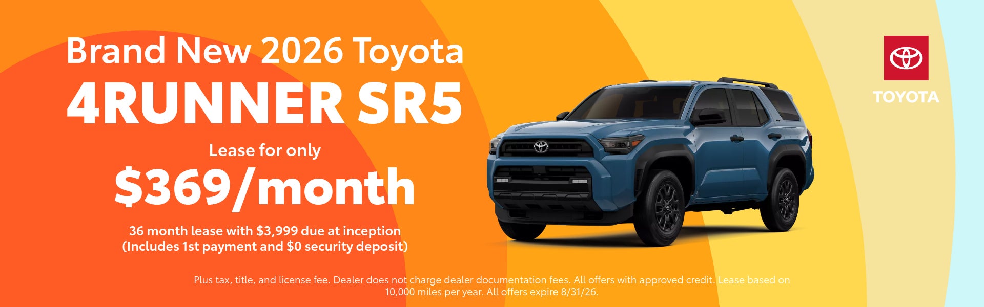 Brand New 2026 Toyota 4Runner SR5