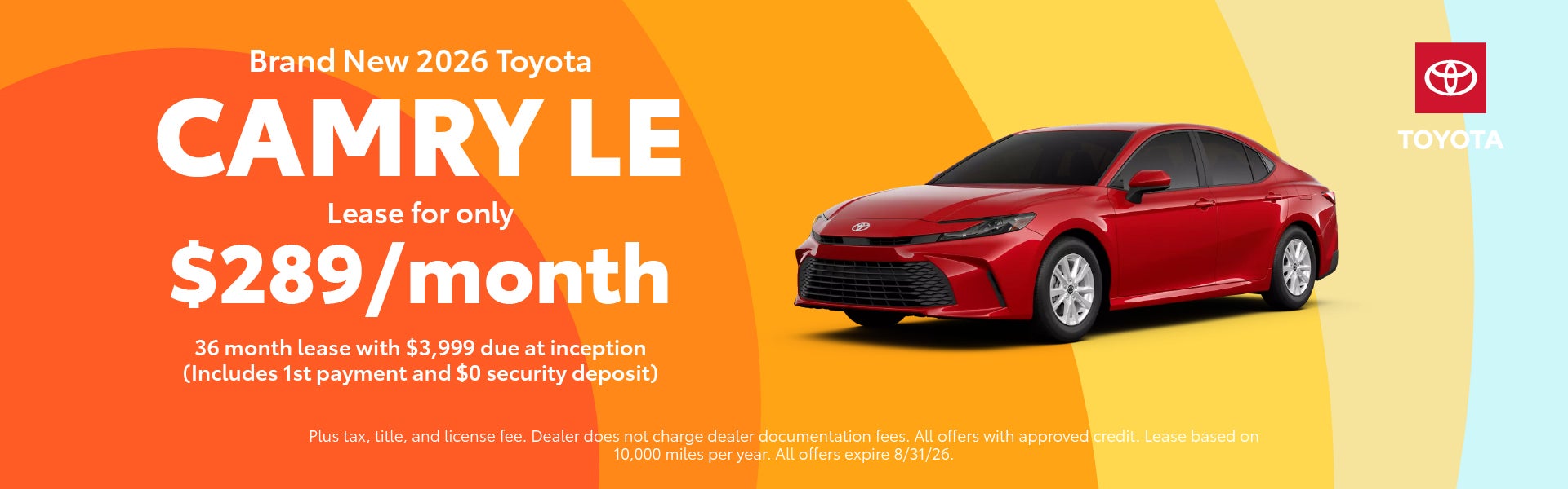 Brand New 2026 Toyota Camry LE