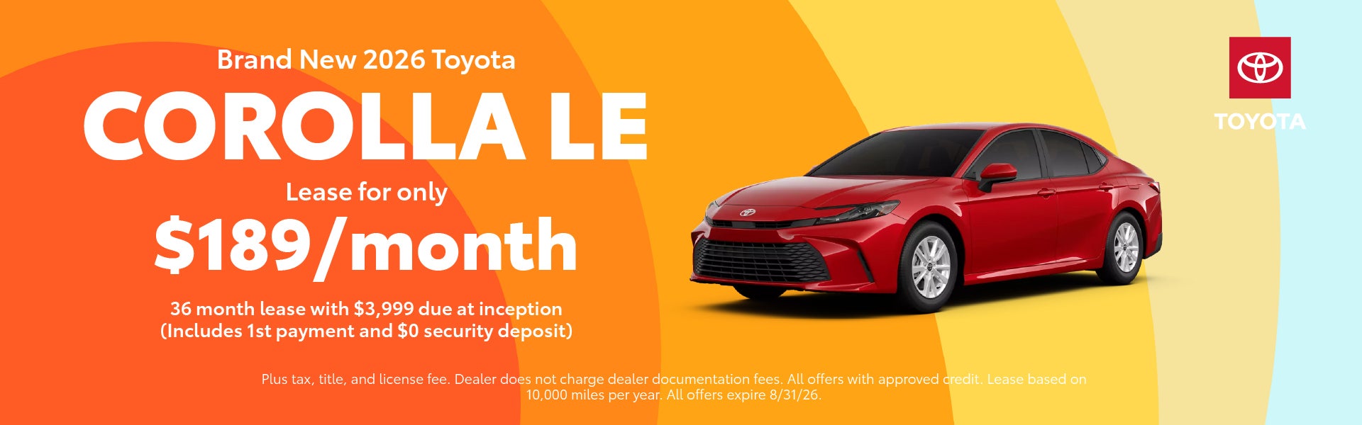 Brand New 2026 Toyota Corolla LE