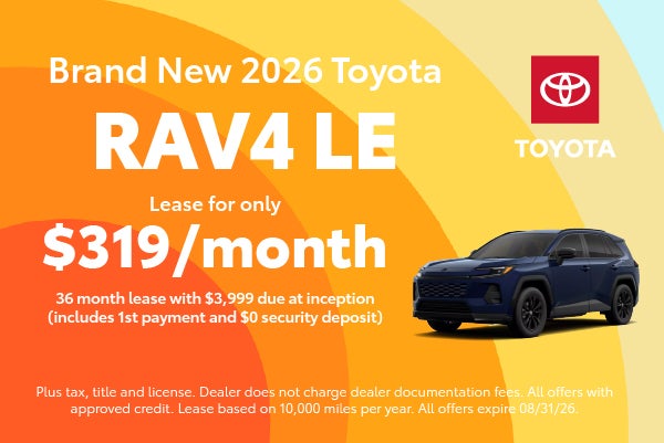Brand New 2026 Toyota RAV4 LE