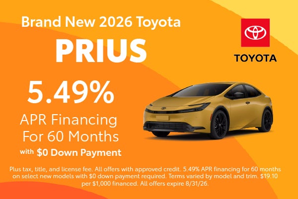 Brand New 2026 Toyota PRIUS