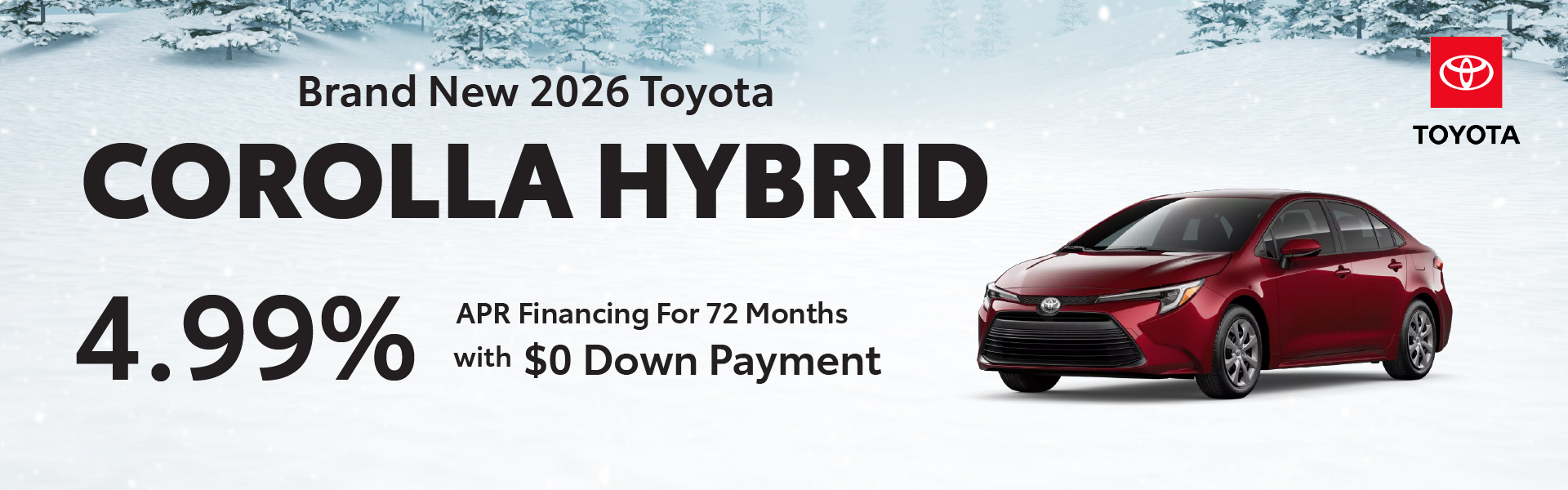 Brand New 2026 Toyota COROLLA Hybrid