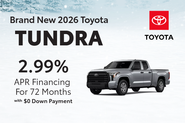 Brand New 2026 Toyota TUNDRA