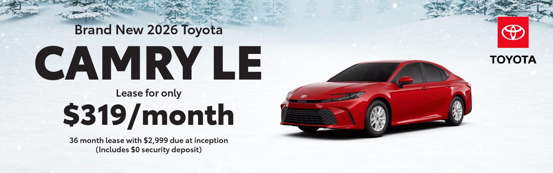 Brand New 2026 Camry LE