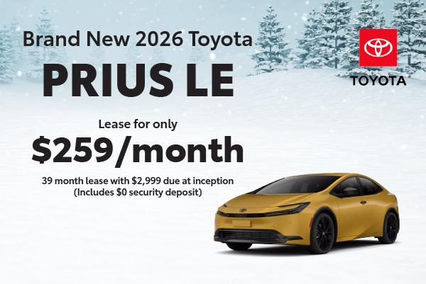 Brand New 2026 Prius LE