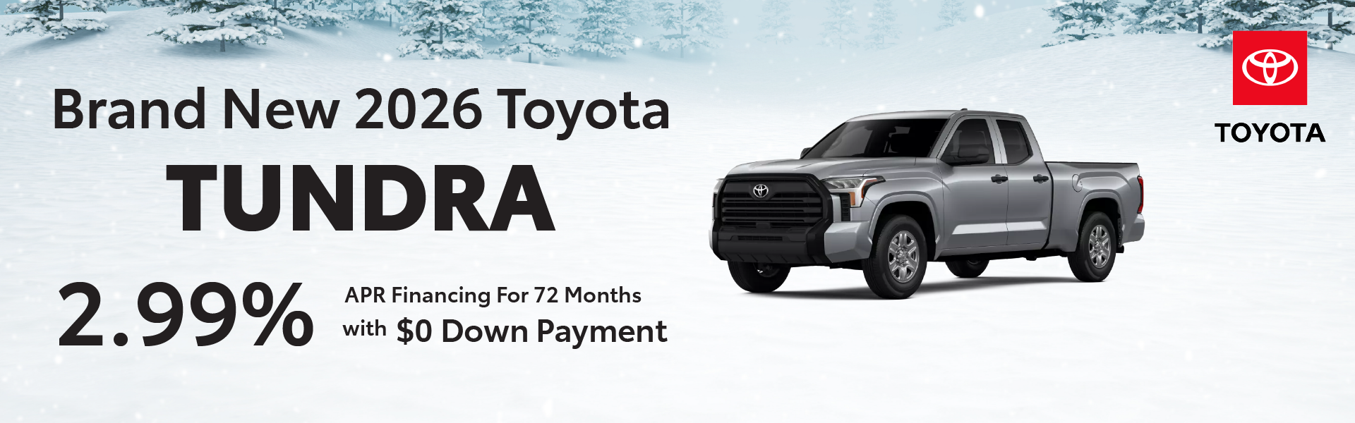 Brand New 2026 Toyota TUNDRA