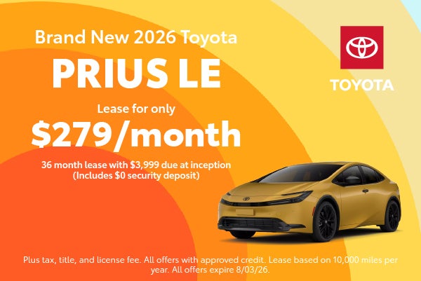 Brand New 2026 Prius LE