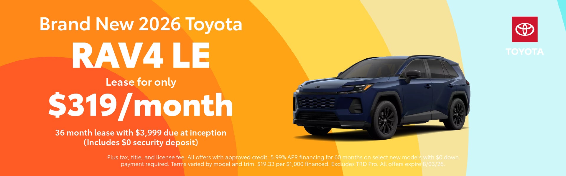 Brand New 2026 RAV4 LE
