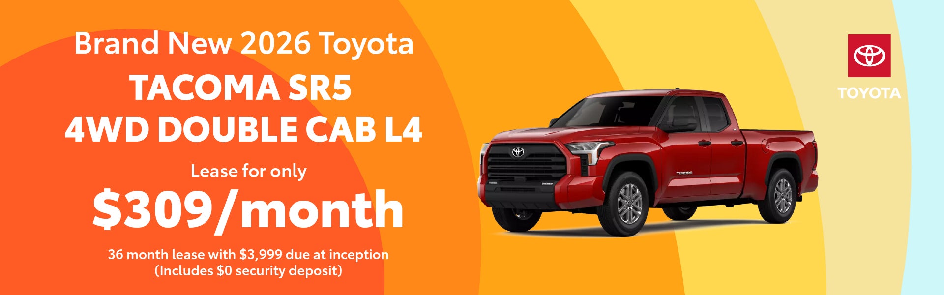 Brand New 2026 Tacoma SR5