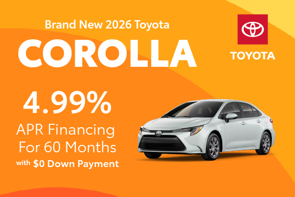 Brand New 2026 Toyota COROLLA
