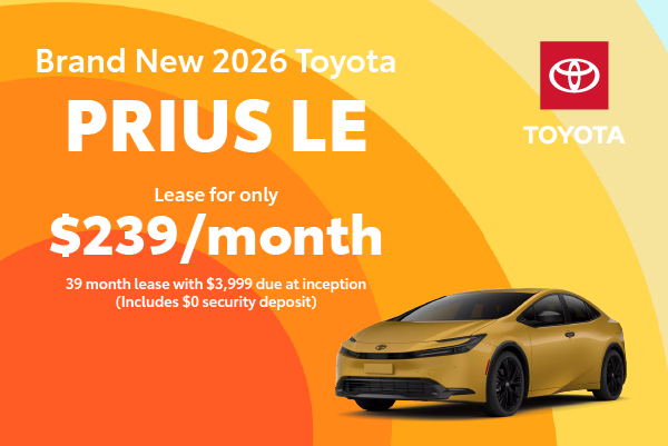 Brand New 2026 Prius LE