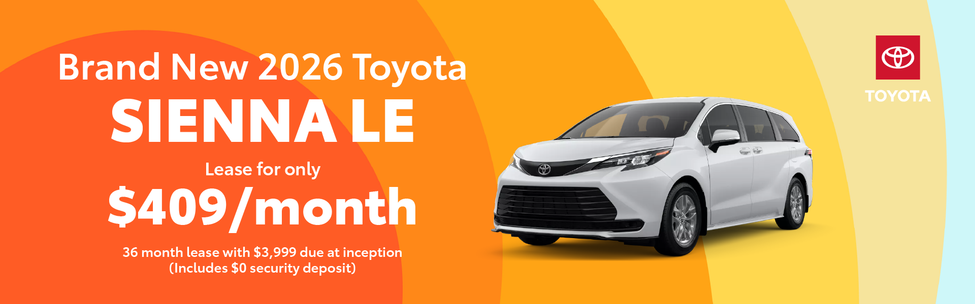 Brand New 2026 Sienna LE