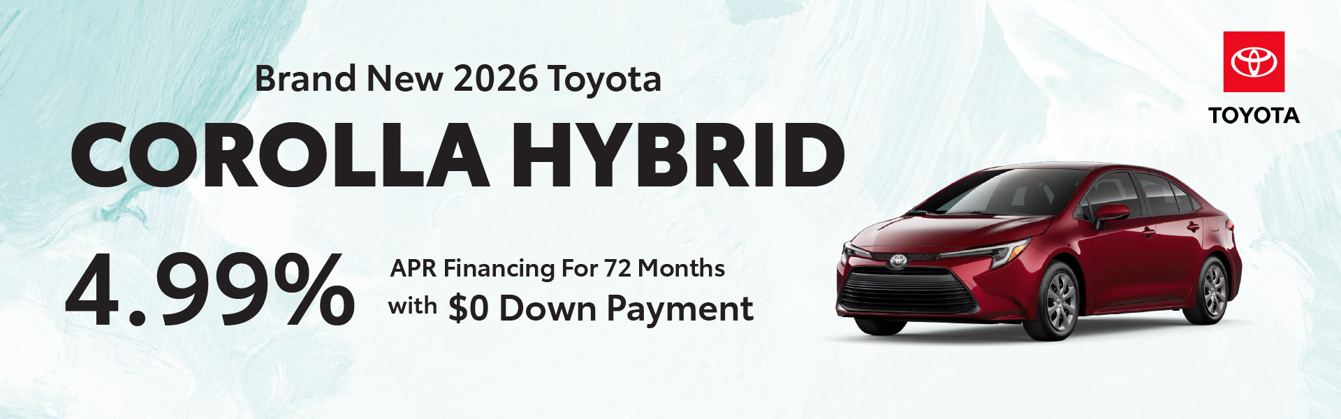 Brand New 2026 Toyota Corolla Hybrid