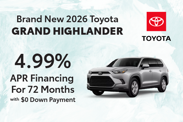 Brand New 2026 Toyota Grand Highlander