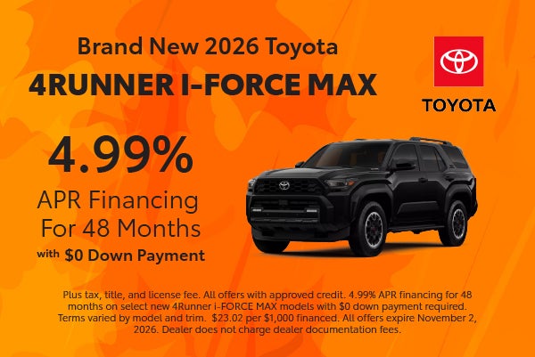 Brand New 2026 Toyota 4Runner i-FORCE MAX