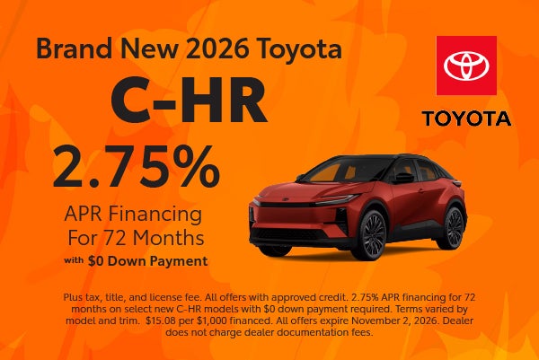 Brand New 2026 Toyota C-HR
