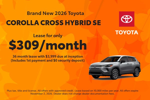 Brand New 2026 Toyota Corolla Cross Hybrid SE