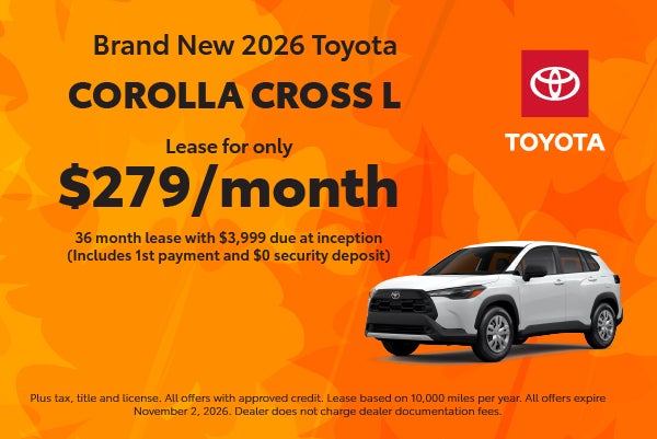 Brand New 2026 Toyota Corolla Cross L