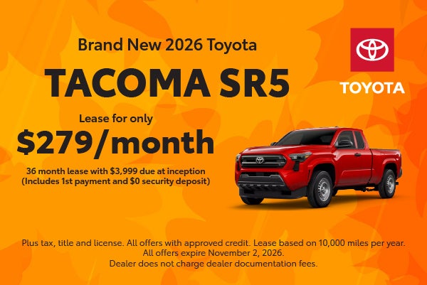 Brand New 2026 Toyota Tacoma SR5