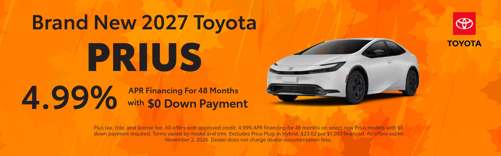 Brand New 2027 Toyota Prius
