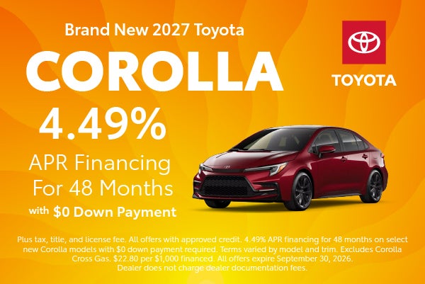 Brand New 2027 Toyota Corolla