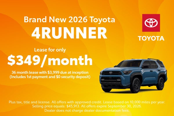 Brand New 2026 Toyota 4Runner