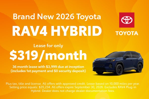 Brand New 2026 Toyota RAV4 Hybrid