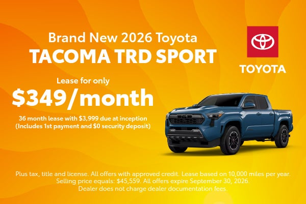 Brand New 2026 Toyota Tacoma TRD Sport