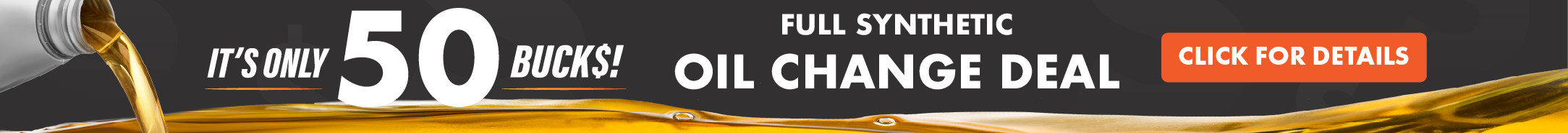 $50 Synthetic Oil Change